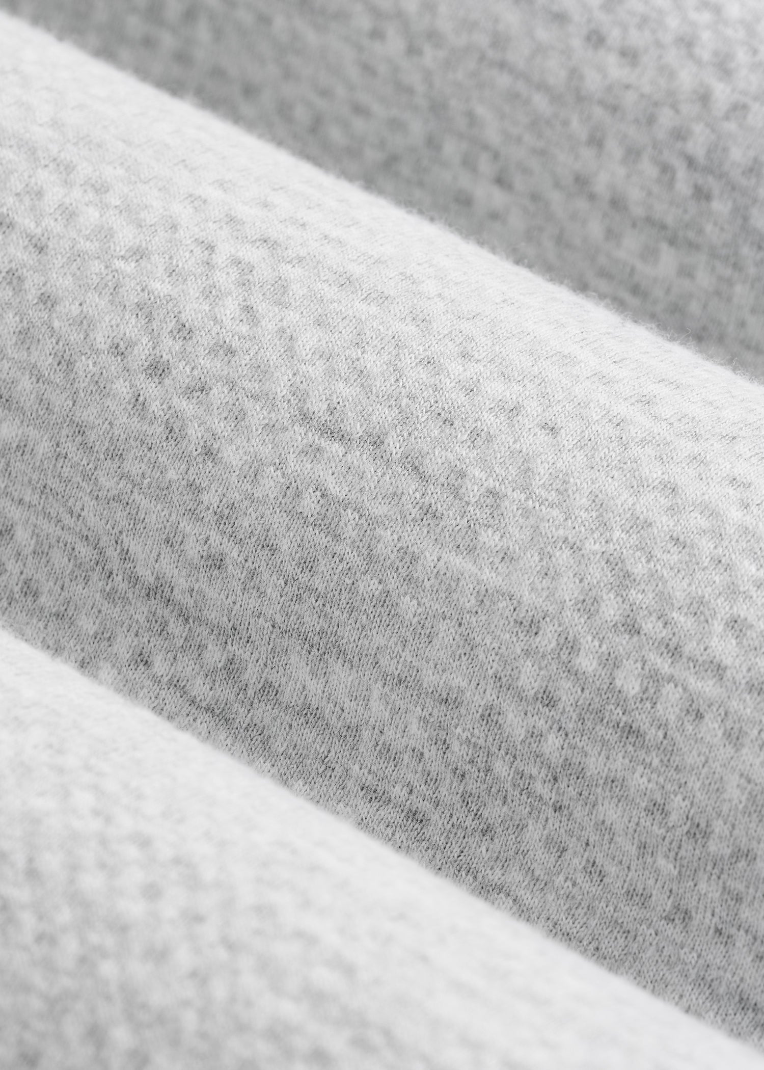 Cloud Knit Waffle Short Sleeve Tee for Tall Men in Light Heather Grey